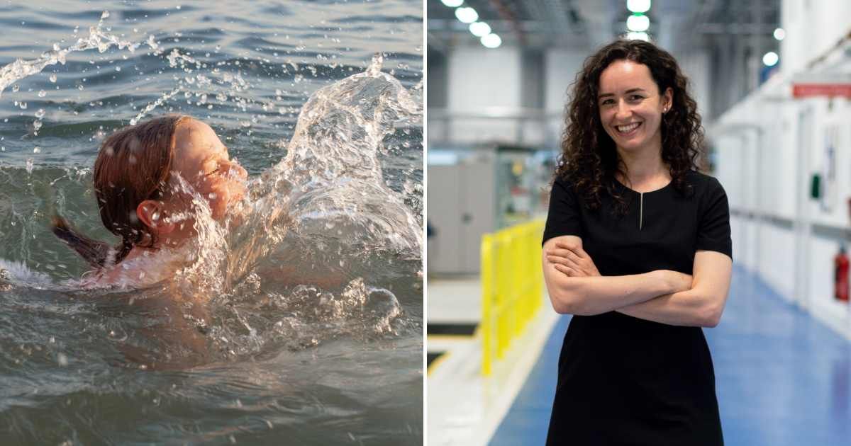 (L) A little girl struggling inside water. (R) A scientist inside a laboratory. (Representative Cover Image Source: L - Getty Images | JNemchinova, R - Pexels| This Is Engineering) 