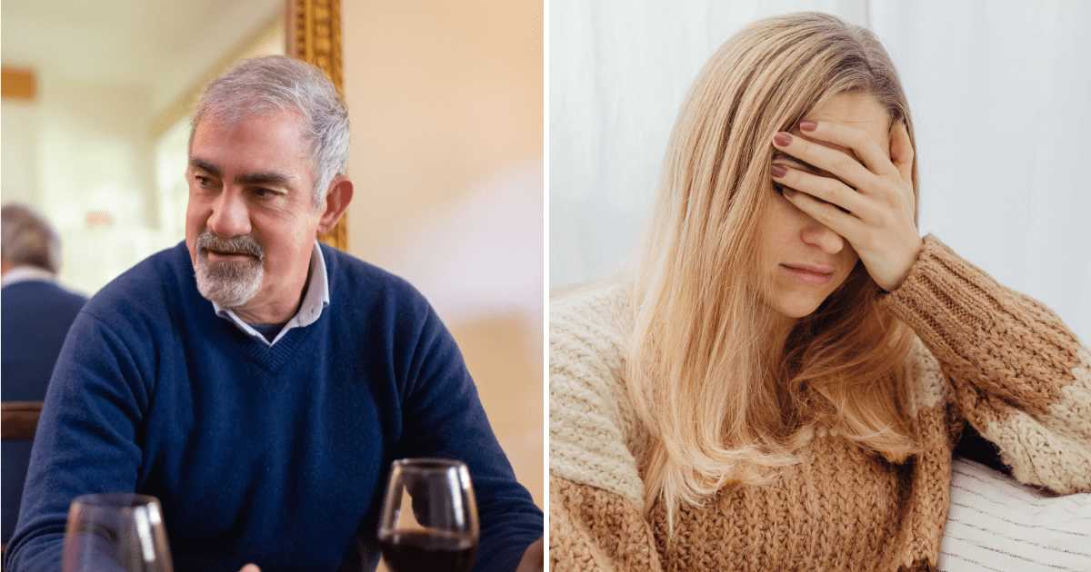 (L) Old man talking to someone. (R) A woman looks emotional and distressed. (Representative Cover Image Source: Pexels | (L) Kampus Production, (R) Kaboompics)