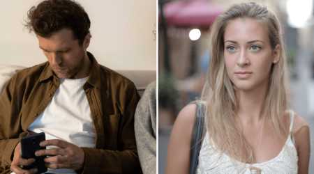 Woman noticed a man tilt his phone away from his partner at a Rangers game — what she read reminded her why she chose to stay single