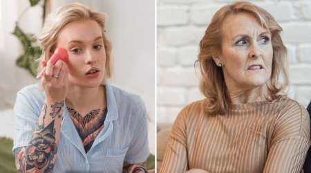 Mother-in-law feared her daughter-in-law’s tattoos would embarrass the family at an upscale dinner — her formal dinner look made her jaw drop