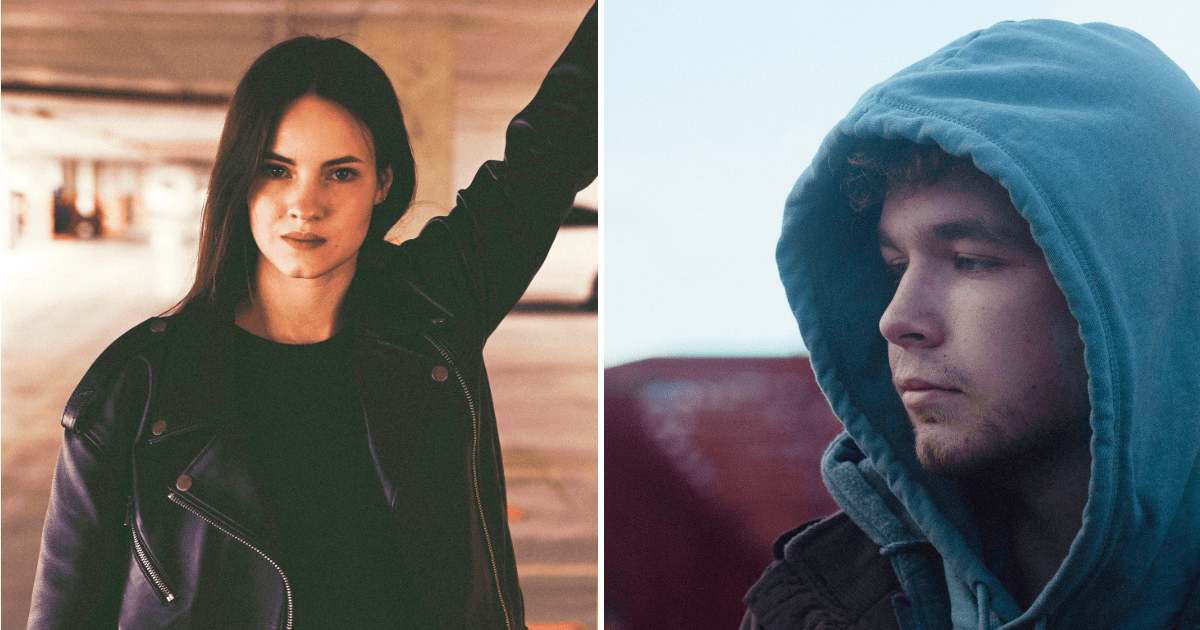 (L) A woman in a parking lot. (R) A man wearing a hoodie. (Representative Cover Image Source: Pexels | (L) ph.galtri, (R) Marius Mitreanu)