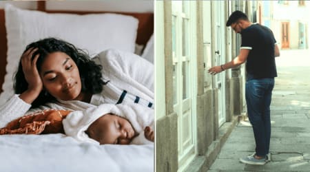 Mom was home alone with her baby when her landlord tried entering with keys — his excuse made her put up a warning sign
