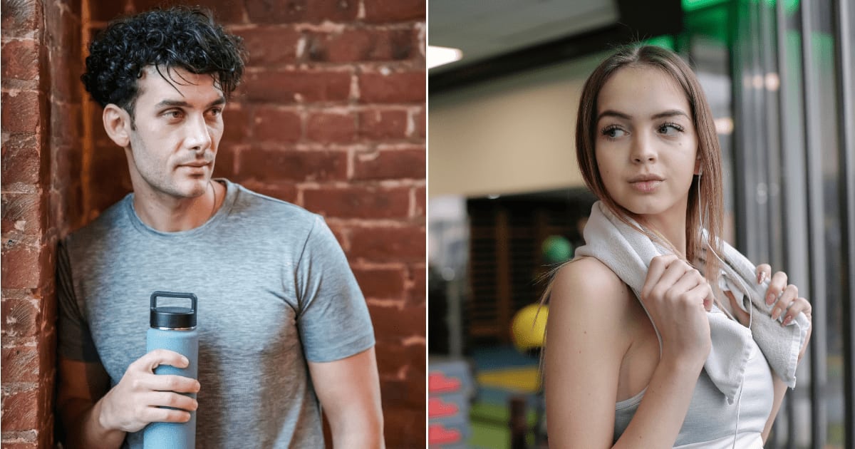 (L) Man in the gym. (R) Woman looking at someone. (Representative Cover Image Source: Pexels | (L) Klaus Nielsen, (R) Andrea Piacquadio