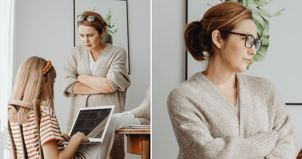 (L) A mother scolding her daughter for using laptop. (R) A woman feeling disappointed. (Representative Cover Image Source: Pexels | (L) Kaboompics, (R) Kaboompics)