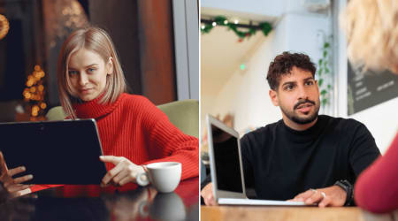 Woman overheard a coffee shop job interview that sounded ‘too good to be true’ — then quietly slipped the candidate a warning note