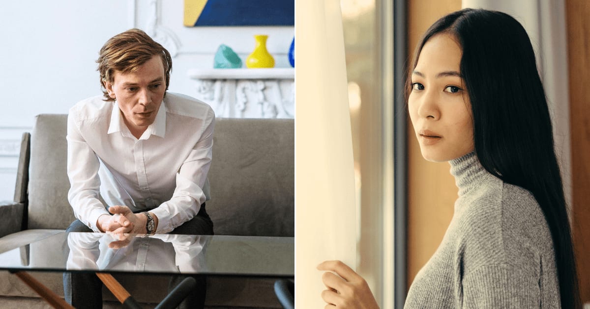(L) A man looks disappointed and guilty. (R) A woman looks shocked and upset. (Representative Cover Image Source: Pexels| L, R - cottonbro studio)