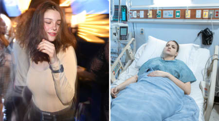 Her spidey senses went off when men closed in on a woman dancing alone at a club — moments later, she was getting the stranger medical help