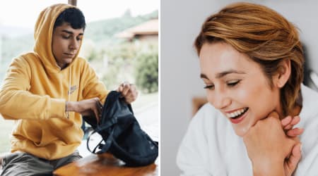 Mom asked her teen son to keep sanitary pads discreetly in his school bag if a friend needed one — his response to the hiding spot left her proud