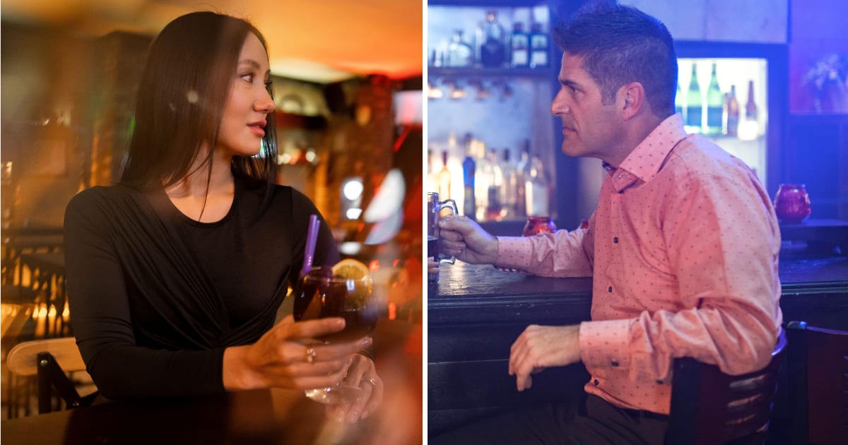 (L) Sharp-dressed woman enjoying her wine. (R) Man at the bar counter, clutching a glass of beer. (Representative Cover Image Source: Pexels | (L) Kadir Avşar, (R) RDNE Stock project)