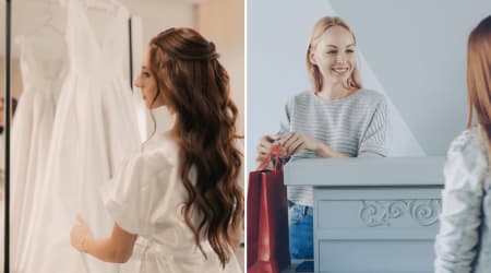 Bride-to-be bought an off-the-rack wedding dress from a budget store — but the tip prompt at checkout left her speechless