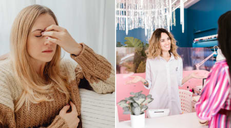 American journalist was ready to leave a salon when a migraine left her barely able to see — what the staff returned with made her stay