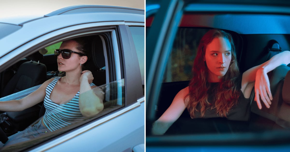 (L) A woman driving a ca. (R) A woman in her parked car looking frustrated. (Representative Cover Image Source: Pexels | (L) Atlantic Ambience, (R) Evellyn Cardoso)