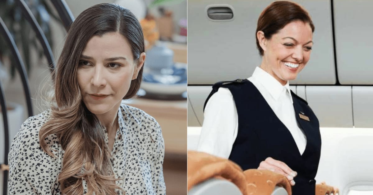 (L) A woman is having a serious conversation. (R) A flight attendant smiles with gratitude. (Representative Cover Image Source: L - Pexels| George Milton, R  - Getty Images| Thomas Barwick)