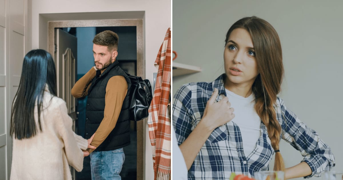 (L) A man leaving his girlfriend. (R) A furious woman talking to someone. (Representative Cover Image Source: Pexels | (L) Alena Darmel, (R) Vitaly Gariev)