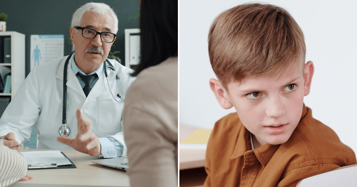 (L) A doctor explaining something to a woman. (R) A teenage boy furiously looking at someone. (Representative Cover Image Source: Pexels | (L) Vitaly Gariev, (R) Max Fischer)
