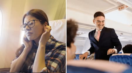 Two men kept talking loudly on a plane despite repeated requests to quiet down — then the flight attendant silenced them without raising his voice