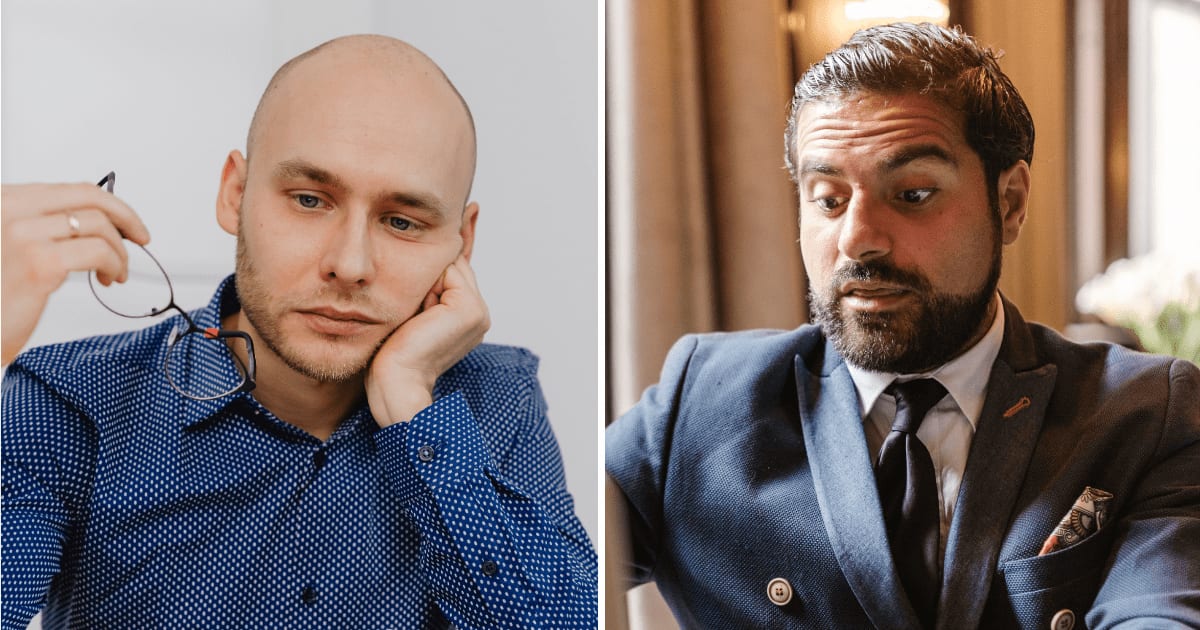 (L) An employee looks stressed. (R) A manager looks shocked. (Representative Cover Image Source: Pexels | (L) Kaboompics, (R) RDNE Stock Project)