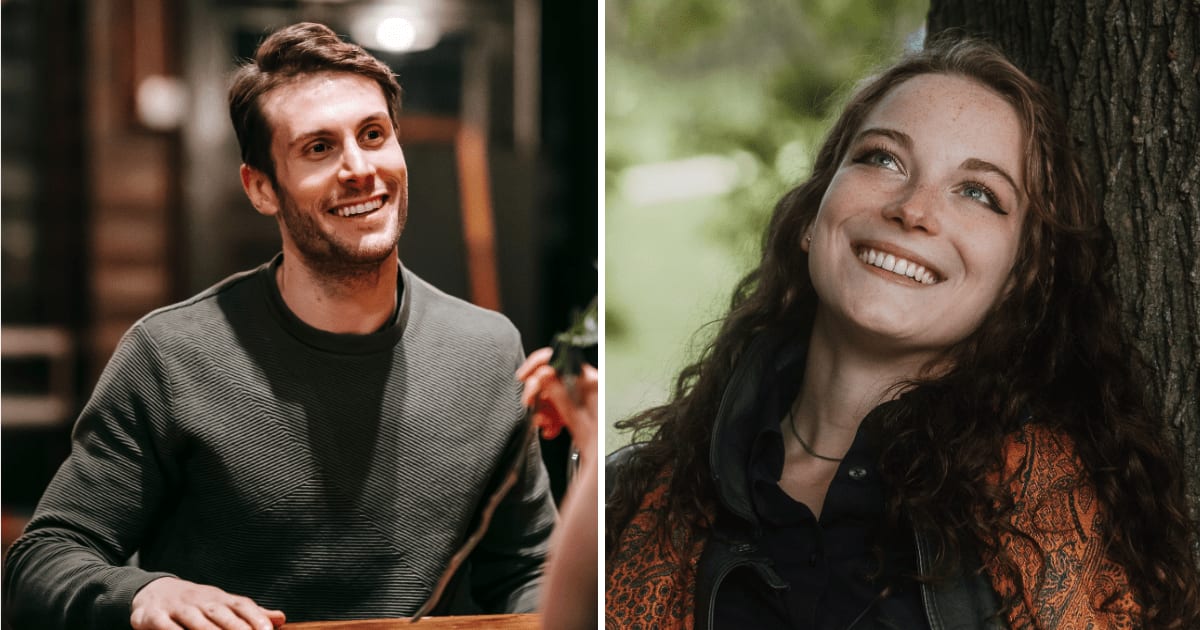 (L) Man looking at someone. (R) Happy woman. (Representative Cover Image Source: Pexels | (L) Katerina Holmes, (R) Nikolaus Bednarz)