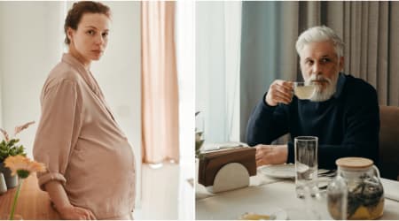 Elderly man correctly guesses a pregnant woman is having a girl — his explanation for how he knew leaves her too stunned to respond  