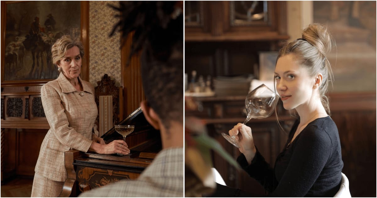 L - A woman approaches a musician performing. R - A woman at a restaurant is looking at someone. (Representative Cover Image Sources: Pexels | L - Ron Lach, R - Andrea Piacquadio)