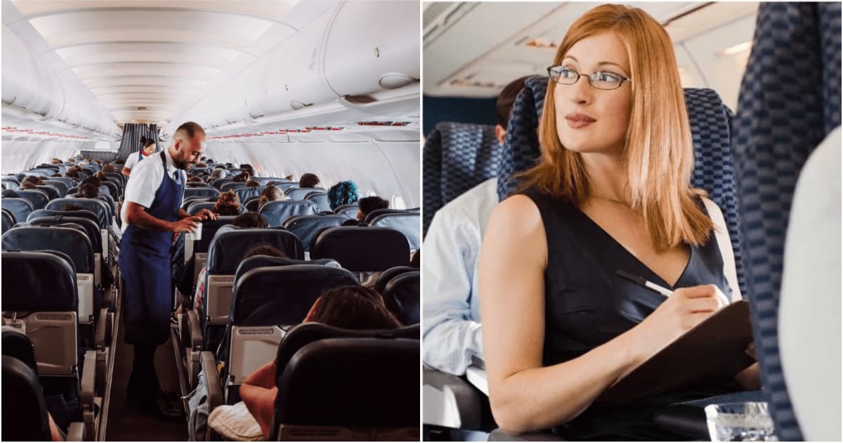 L - A flight attendant assists passengers. R - A woman smiles as she sits in a plane. (Representative Cover Image Sources: L - Pexels| K, R - Getty Images| Image Source)