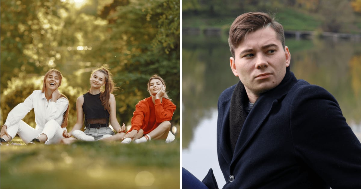 (L) Teenage girls sitting in park (R) Man sitting in park (Representative Cover Image Source: Pexels | (L) Gustavo Fring, (R) Антон Леонардович Варфоломеев)