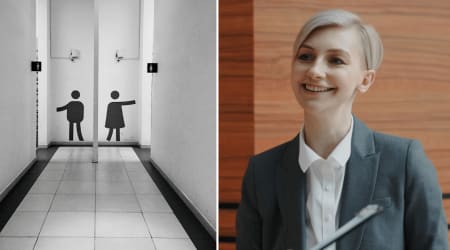 Trans woman visiting the UK nervously asked where she could legally use the restroom — the staff member’s response brought her to tears