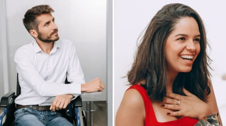 Husband with ALS in a wheelchair noticed his wife was sick and crying — what he managed to do for her left her overwhelmed with pride