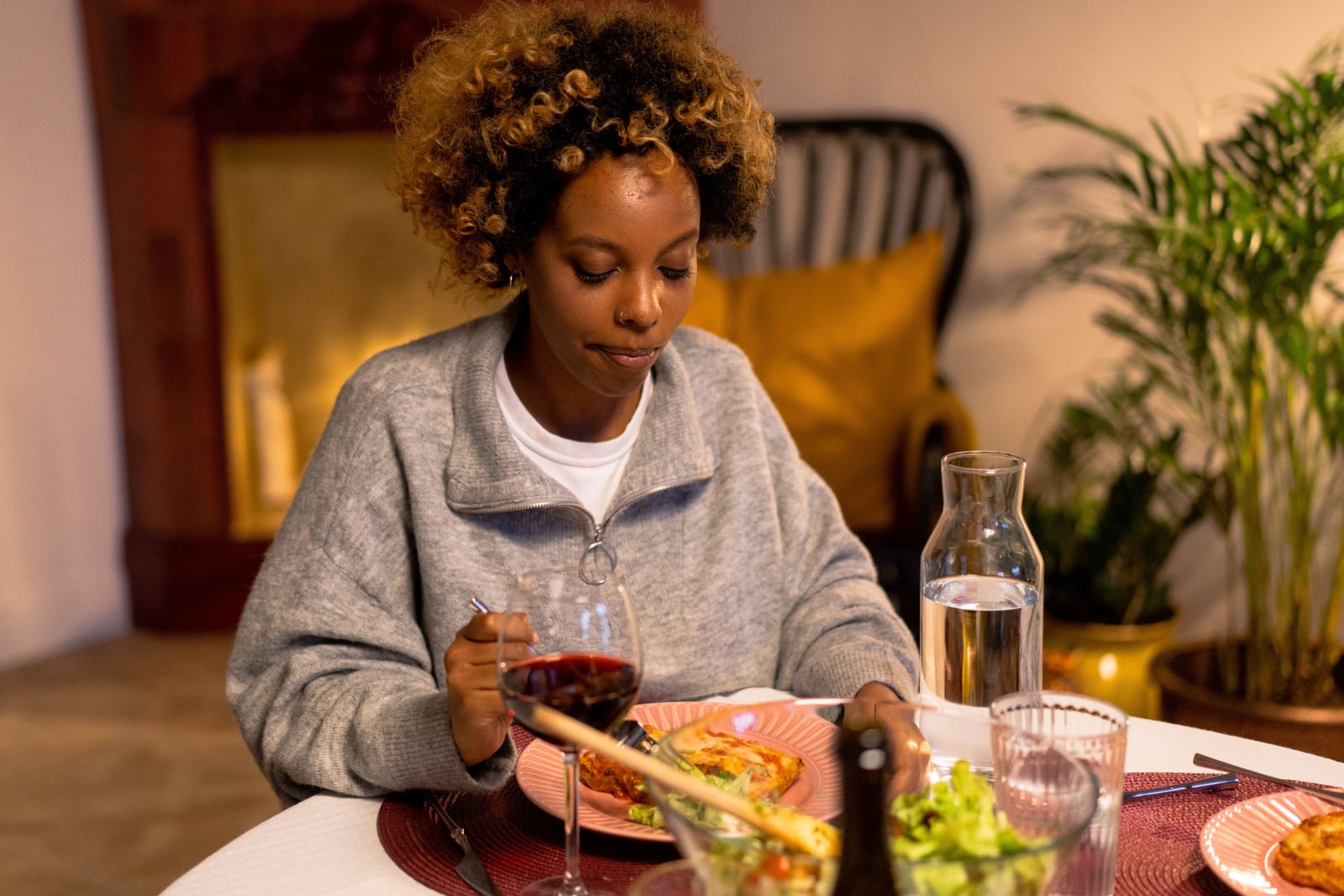 A woman is having a meal at a restaurant. (Representative Image Source: Pexels| cottonbro studio)