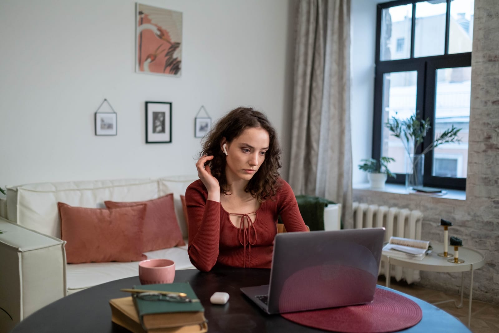 A woman is on a video call on her laptop. (Representative Image Source: Pexels| cottonbro studio)