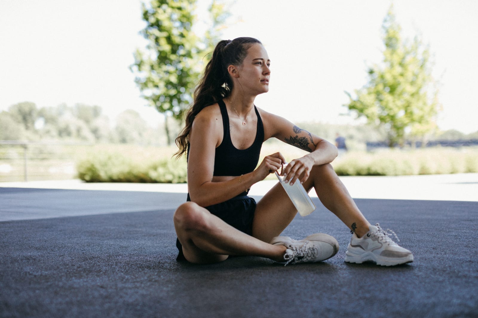 A woman in workout gear cooling down post-workout. (Representative Image Source: Pexels | KoolShooters)