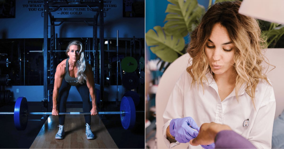 (L) An athlete working out in the gym. (R) Nail architect speaking with customer. (Representative Cover Image Source: Pexels| L - Jordan Bergendahl, R - RDNE Stock Project)