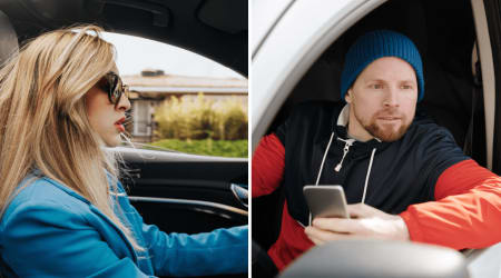 Woman ignored a stranger at her window pointing at her rental car’s rear tire — minutes later, another man made the scene feel more sinister