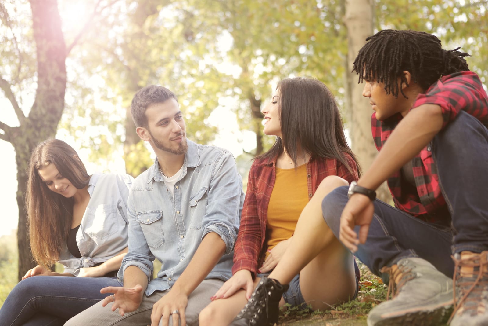 Two couples discussing (Representative Image Source: Pexels | Andrea Piacquadio)