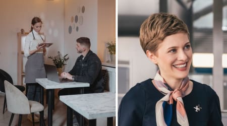 Man runs into a former waitress years later — and learns the 3 words he once told her helped her land her dream job as a flight attendant