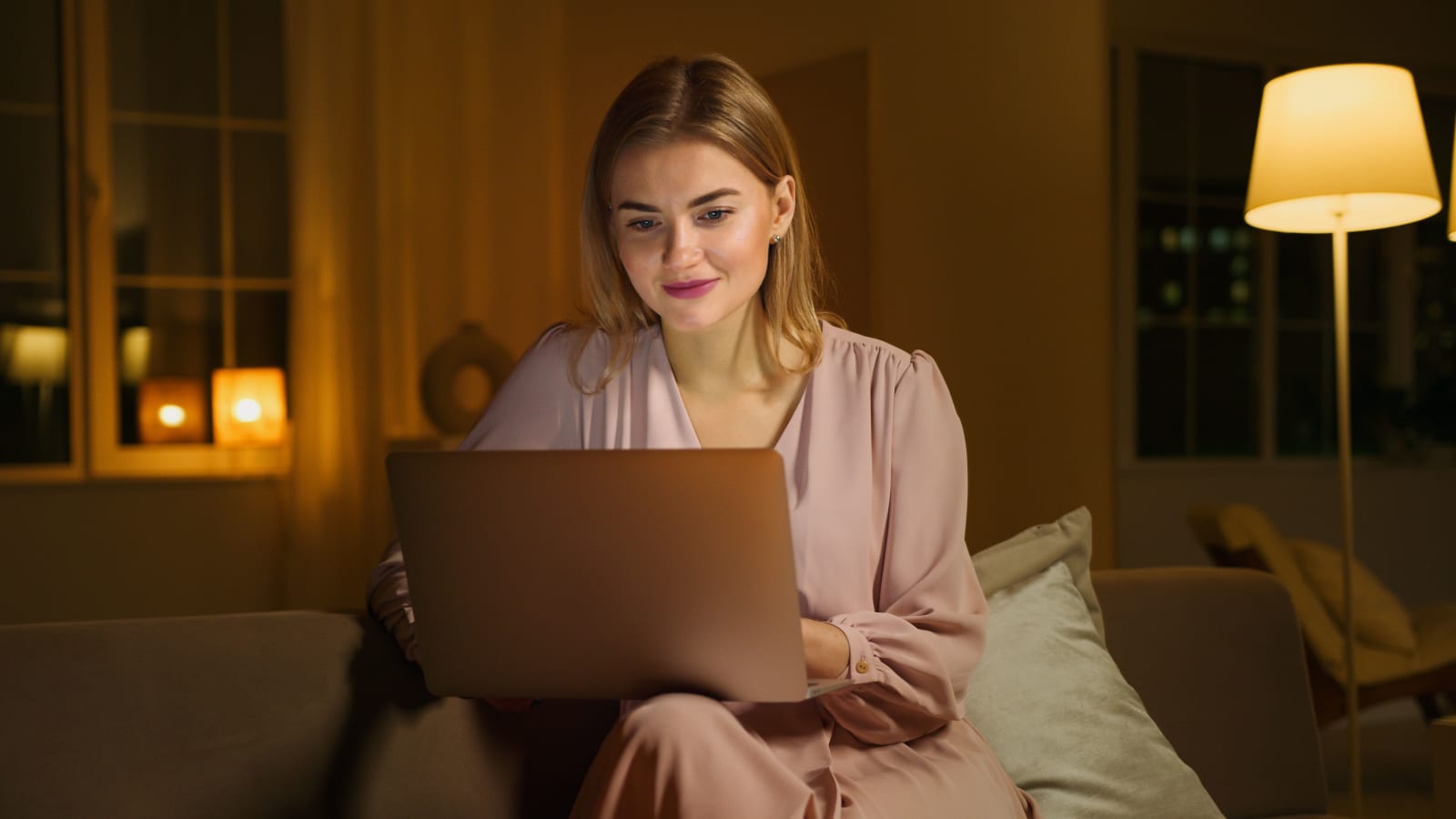 A woman looking at her laptop. (Representative Image Source: Pexels| Artem Podrez)