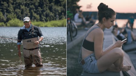 Family went to the shore to scatter grandma’s ashes — one stranger quietly stepped back, and what the photo captured moved them to tears