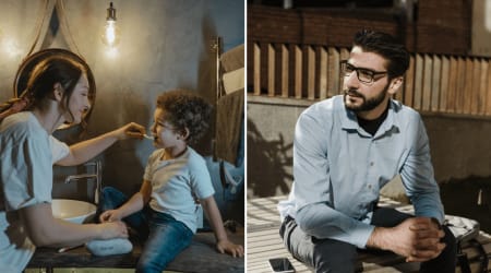 Mom hesitated to enter the men’s restroom when her young son called for her —  what she overheard a stranger say moments later overwhelmed her  