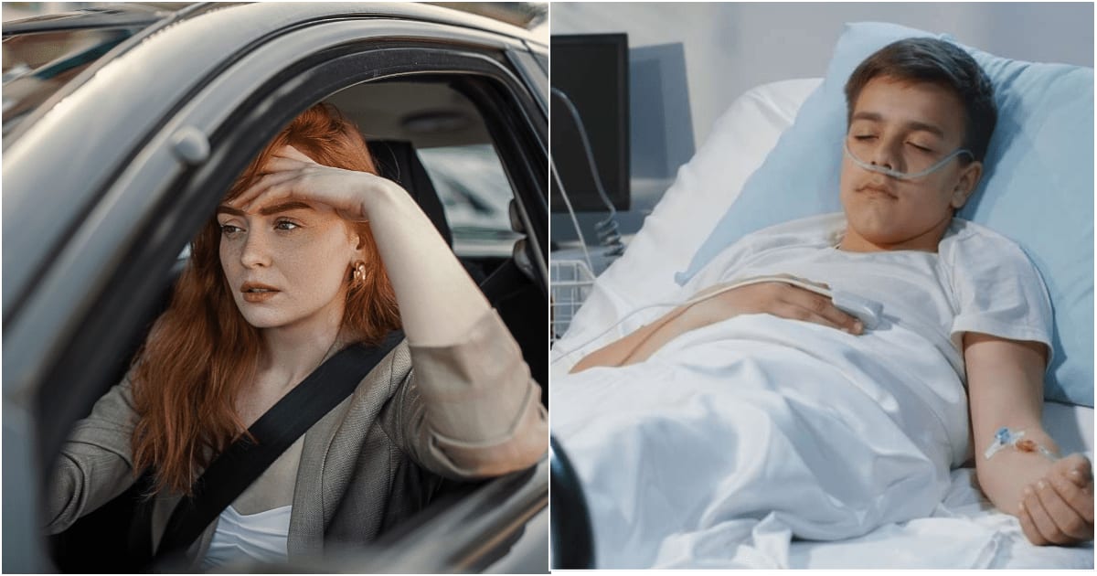 (L) A worried woman is driving. (R) A teenager at the hospital. (Representative Cover Image Source: L - Magnific| stefamerpik, R - Getty Images | EvgeniyShkolenko)