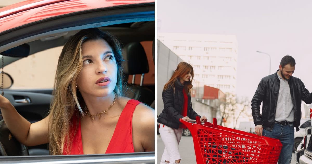 (L) Woman honking impatiently (R) Couple unloading groceries (Representative Cover Image Source: (L) Pexels, Patricia Bozan | (R) Pexels, Gustavo Fring
