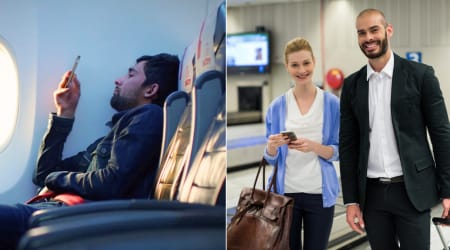 First-class passenger’s husband filmed a flight attendant after a delayed pre-departure drink — then a couple behind them stepped in unexpectedly