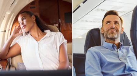 Man beside her in business class looked her up and down before asking how she could afford to be there — she gave him an answer he never saw coming