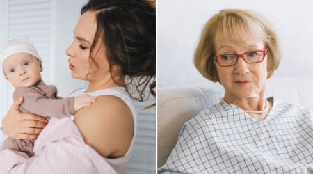 Mom kissed her 1-year-old’s injured hand while waiting for an X-ray at urgent care — then an older mother shared a truth that made her cry