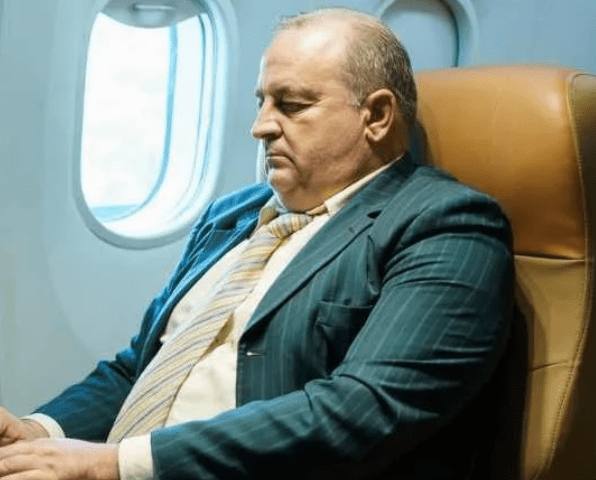 An elderly man sitting in a plane. (Representative Image Source: Getty Images | golfcphoto)