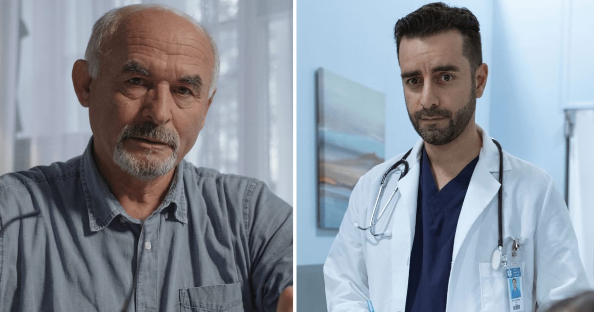 (L) Older man looking at someone. (R) Annoyed doctor. (Representative Cover Image Source: Pexels | (L) Tima Miroshnichenko, (R) RDNE Stock project)