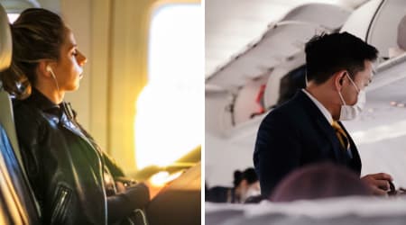 Father refused to move his son from her pre-booked window seat, forcing her into the middle — then the flight attendant found her an unexpected seat