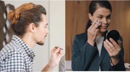 Man asked a makeup store worker to teach him a full face despite never doing makeup before — his reason left her deeply moved