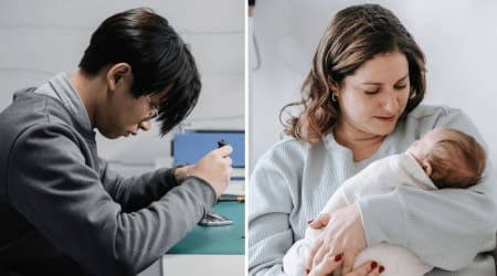 Store employee asked a postpartum doula if hormone shifts make women hate their husbands —  her blunt response shut down the assumption fast  