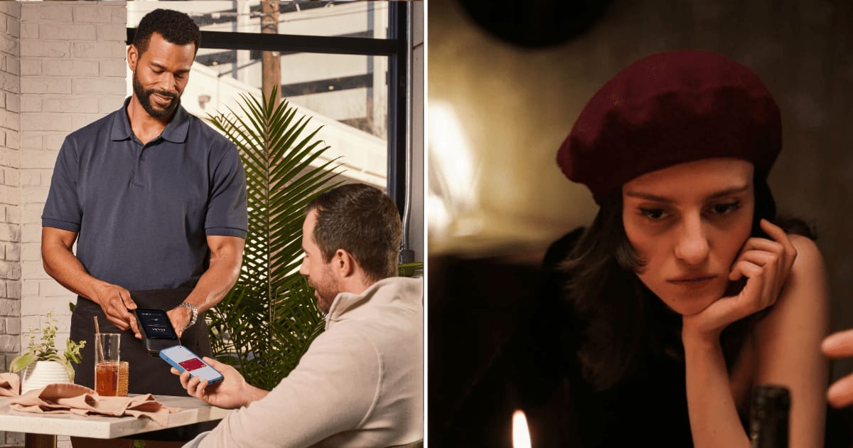 (L) A man making payment. (R) A woman looking pissed on a dinner date. (Representative Cover Image Source: Pexels | (L) SpotOn POS, (R)cottonbro studio)