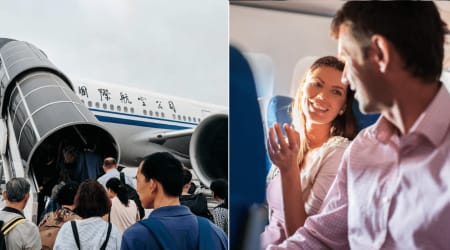 Couple booked aisle and window seats hoping no one took the middle — when their ‘split trick’ failed, their next request stunned the passenger